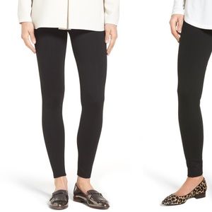 NWT Halogen Black Seamed Leggings, Size L